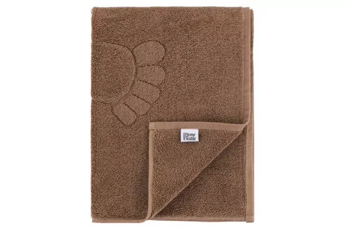 Ardesto Terry towel for feet Benefit, 50х70cm, 100% cotton, brown