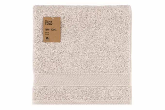 Полотенце махровое Ardesto SuperSoft, 70х140см, 100% хлопок, бежевый