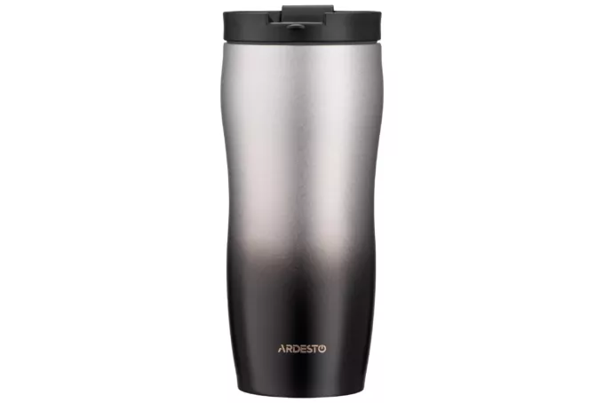 Термочашка Ardesto Metallic, 450мл, нержавеющая сталь, черный