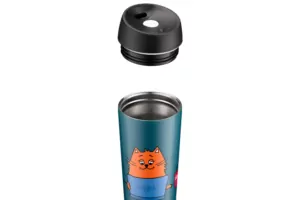 Термокухоль Ardesto Coffee time Red Cat, 450мл, нержавіюча сталь, синій