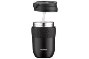 Ardesto Travel mug Cosy, 400ml, stainless steel, black