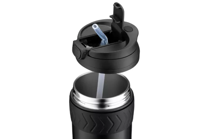 Ardesto Travel mug Cosy, 400ml, stainless steel, black