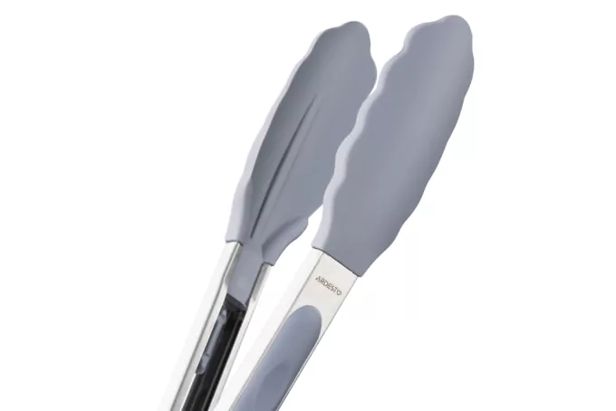 Ardesto Kitchen tongs Midori, 28cm, silicone, stainless steel, gray