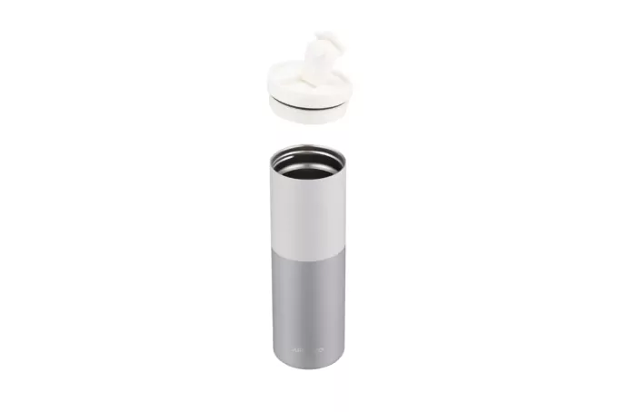 Ardesto Travel mug Duo, 450ml, stainless steel, grey