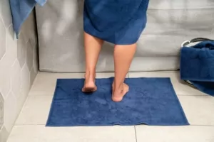 ArdestoTerry towel for feet Benefit, 50х70cm, 100% cotton, dark blue