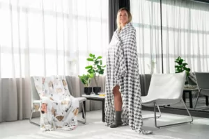 Плед Ardesto Flannel, 200х220см, 100% полиэстер, геометрия