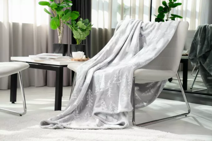 Плед ARDESTO Flannel, 160х200см, 100% полиэстер, елки