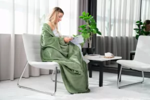 Плед Ardesto Flannel, 160х200см, 100% полиэстер, зеленый