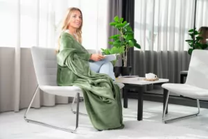 Плед Ardesto Flannel, 160х200см, 100% полиэстер, зеленый