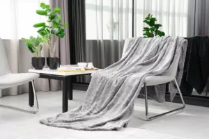 Плед Ardesto Embossed, 160х200см, 100% полиэстер, серый