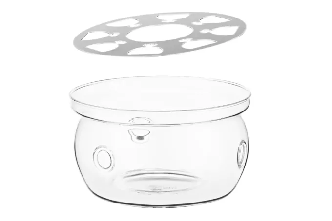 Підставка для заварника зі свічкою ARDESTO, 12,5х6,4см, боросилікатне скло, прозорий