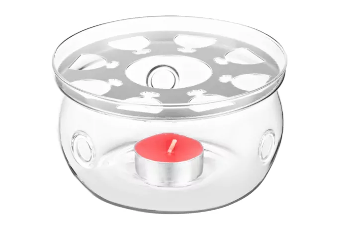 Підставка для заварника зі свічкою ARDESTO, 12,5х6,4см, боросилікатне скло, прозорий