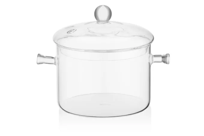 Ardesto Casserole with lidBlack Mars, 1.5l, borosilicate glass