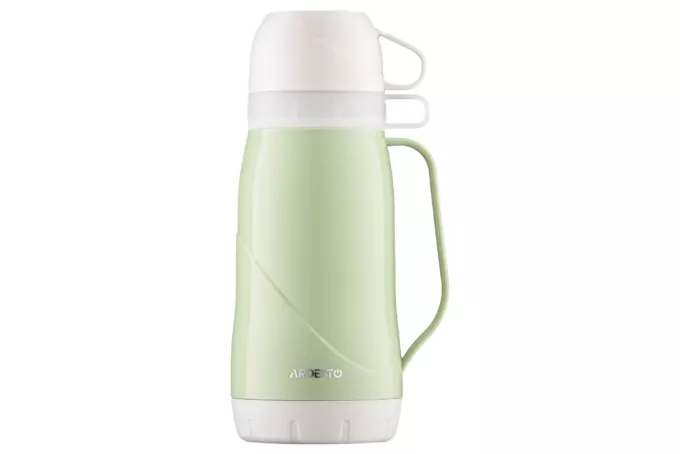 Термос Ardesto Gemini Gourmet, 1000мл, пластик, боросилікатне скло, зелений