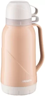 Термос Ardesto Gemini Gourmet, 1800мл, пластик, боросиликатное стекло, розовый светлый