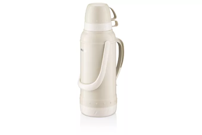 Термос Ardesto Gemini Gourmet, 2000мл, пластик, боросиликатное стекло, бежевый