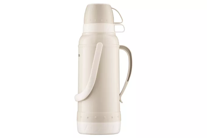 Термос Ardesto Gemini Gourmet, 2000мл, пластик, боросиликатное стекло, бежевый