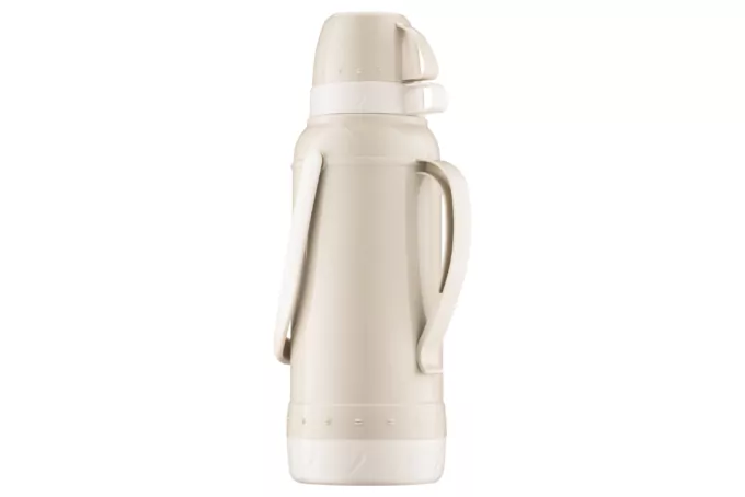 Термос Ardesto Gemini Gourmet, 2000мл, пластик, боросиликатное стекло, бежевый