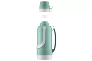 Термос Ardesto Gemini Gourmet, 3200мл, пластик, боросилікатне скло, зелений