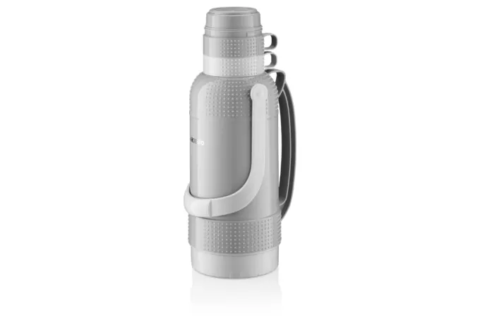 Термос Ardesto Gemini Gourmet, 3200мл, пластик, боросилікатне скло, сірий