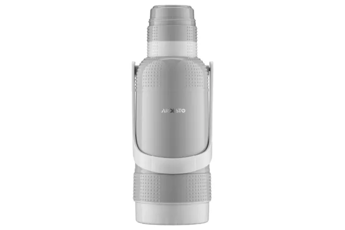 Термос Ardesto Gemini Gourmet, 3200мл, пластик, боросилікатне скло, сірий