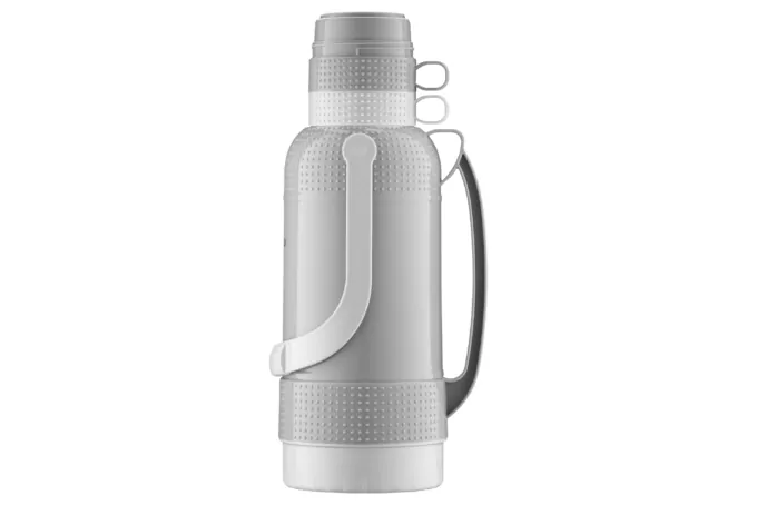 Термос Ardesto Gemini Gourmet, 3200мл, пластик, боросилікатне скло, сірий