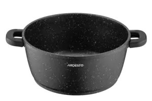 Кастрюля со стеклянной крышкой Ardesto Gemini Anzio, 4.4л, алюминий, черный
