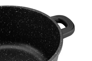 Кастрюля со стеклянной крышкой Ardesto Gemini Anzio, 4.4л, алюминий, черный