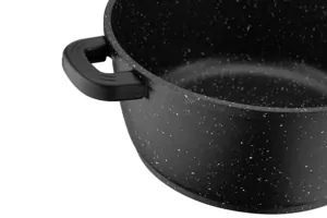 Кастрюля со стеклянной крышкой Ardesto Gemini Anzio, 4.4л, алюминий, черный