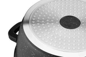 Кастрюля со стеклянной крышкой Ardesto Gemini Anzio, 4.4л, алюминий, черный