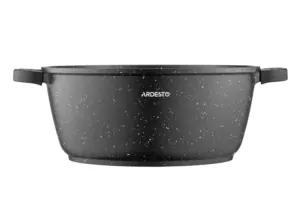 Кастрюля со стеклянной крышкой Ardesto Gemini Anzio, 6.4л, алюминий, черный