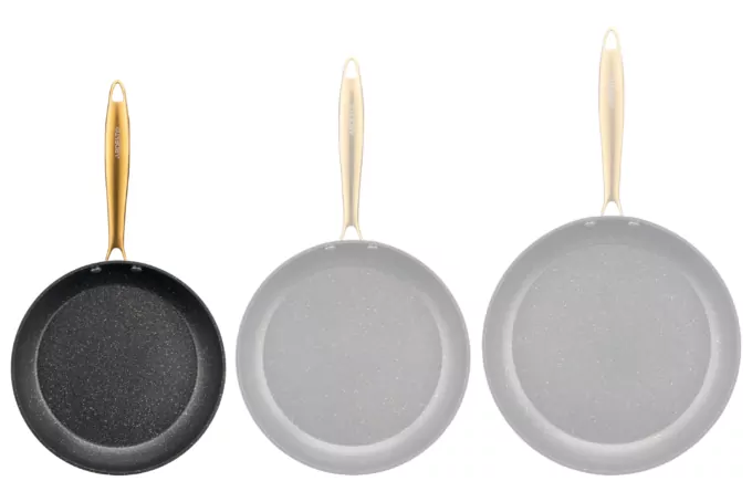 Fry pan ARDESTO Black Mars Sparkle, 24cm, aluminium, black