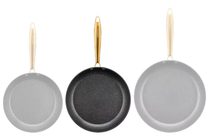 Сковорода ARDESTO Black Mars Sparkle, 26см, алюміній, чорний