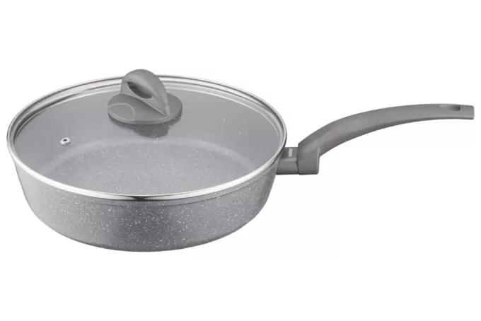 Deep fry pan with lid ARDESTO Gemini Gourmet Apulia, 26cm, aluminium, gray