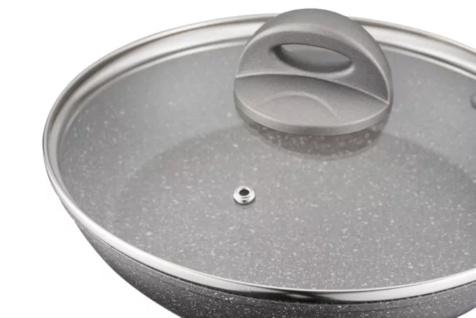 ARDESTO Fry pan with lid Gemini Gourmet Vasto, 24cm, aluminium, gray
