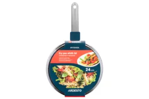 ARDESTO Fry pan with lid Gemini Gourmet Vasto, 24cm, aluminium, gray
