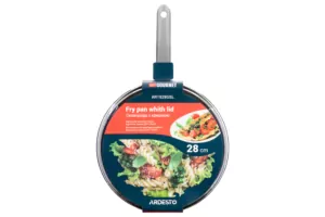 ARDESTO Сковорода з кришкою Gemini Gourmet Vasto, 28см, алюміній, сірий