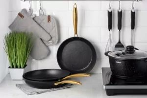 Сковорода Ardesto Black Mars Sparkle, 28см, алюминий, черный