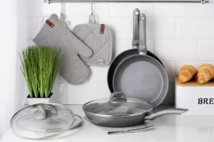 ARDESTO Fry pan with lid Gemini Gourmet Vasto, 24cm, aluminium, gray