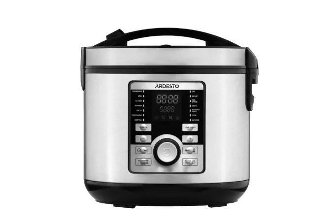 Мультиварка Ardesto, 860Вт, чаша-5л, электронное управл., книга рецептов, металл/пластик, серый