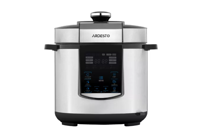 Ardesto pressure cooker, 900W, bowl-6l, electronic control, recipes book, iron/plastic, silver