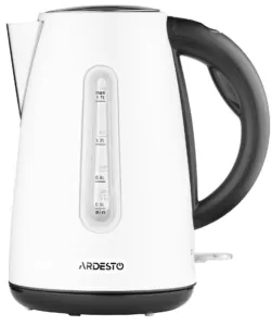 Електрочайник Ardesto 1.7л, Strix, метал, білий