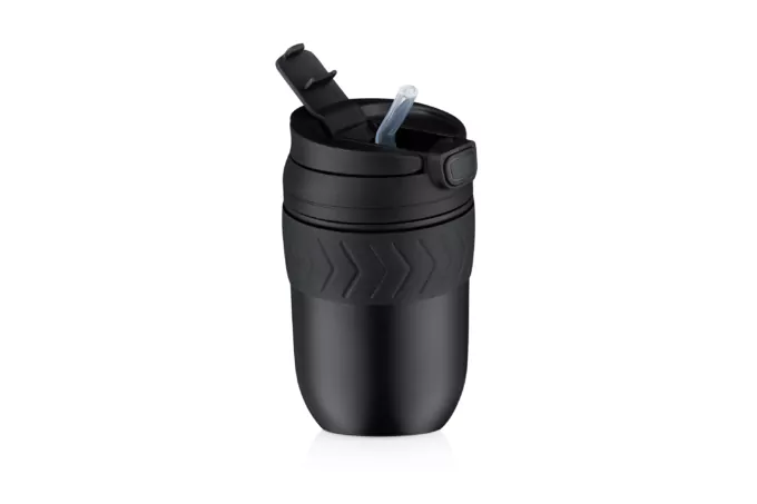 Ardesto Travel mug Cosy, 400ml, stainless steel, black