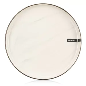 Ardesto Dinner plate Marmo, 27cm, ceramics, beige