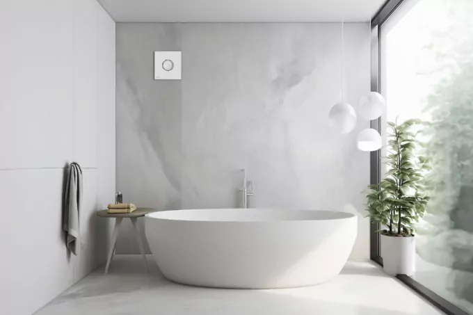Bathroom Exhaust Fan Ardesto 15 W, 70 m3/h, 2400 rpm, 30 dB, white