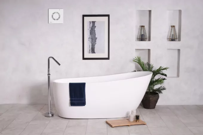 Вытяжной вентилятор ARDESTO 15 Вт, 80 м3/ч, 2400 об/мин, 33 дБ, белый