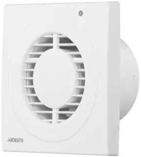 Витяжний вентилятор Ardesto 15 Вт, 80 м3/г, 2400 об./хв., 33 дБ, білий