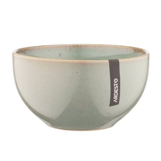 Ardesto Bowl Lecco, 14cm, ceramics, gray
