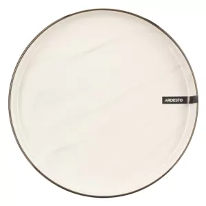 Ardesto Dinner plate Marmo, 27cm, ceramics, beige
