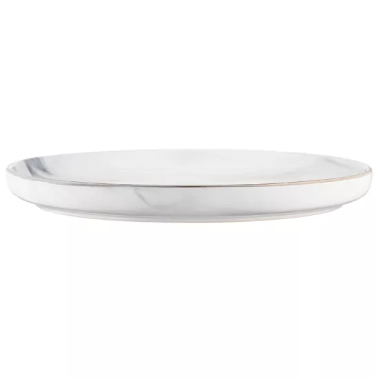Dinner plate ARDESTO Marmo, 27cm, ceramics, white
